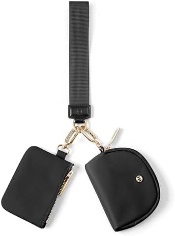 Amazon.com: Keychain Wallet Mini Zip Around Wristlet Wallets for